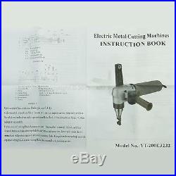 100460 Electric Shear Snips Stainless Steel Sheet Metal Cutter Nibbler 3.0MM