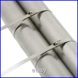 100 X Stainless Steel Metal Cable Ties 1200mm X 4.6mm Heat Wrap Exhaust Zip Tie