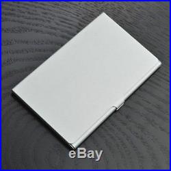 100 pcs. Pocket Stainless Steel Look Metal Business ID Credit Card Holder Case