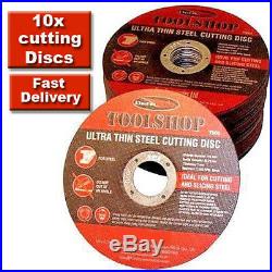 10 Metal Cutting Disc Flat Blade Stainless Steel 115mm Air Cut off Thin 4 1/2