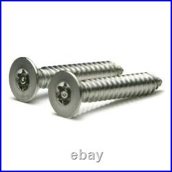 #10 Stainless Steel Torx Star With Pin Security Flat Head Sheet Metal Screws