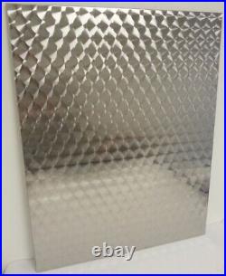 10x Stainless steel sheet Circle Polished 2500mm x 1250mm Wall Cladding 430 Grad