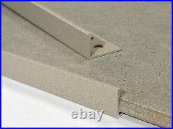 10x VROMA Tile Trim Edge Straight L-Shape- 2.5M Aluminium Chrome, Brushed, NEW