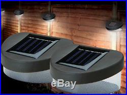 12 x Solar Power Powered Door Fence Wall Lights LED Outdoor Garden Shed Lighting