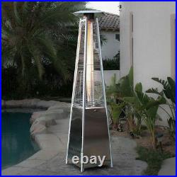 13KW Garden Pyramid Patio Heater Gas Warmer Stainless Steel Outdoor Freestanding