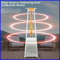13kW Garden Gas Patio Heater Outdoor Pyramid Stainless Steel Propane Burner Heat