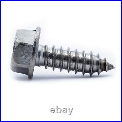 #14 Hex Head Sheet Metal Screws Stainless Steel 18-8