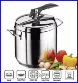 14 Liter High Quality Stainless Steel Pressure Cooker Induction Suitable Kinox