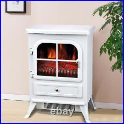 1850W Electric Fireplace Heater Fire Living Room Log Burning Flame Effect Stove