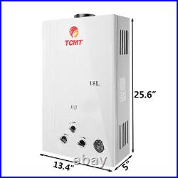 18L 4.8GPM Tankless LPG Liquid Propane Gas House Instant Hot Water Heater Boiler