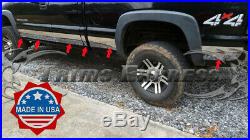 1999-2006 Chevy Silverado 4Dr Extended Cab Short Bed Rocker Panel Trim 6withFlare