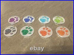 1-1000 Promotional Engraved Metal Glitter Love Heart Shape Tag Dog Pet ID Tags