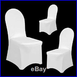 1-100pcs White Flat Arched Front Covers Chair Cover Wedding Party