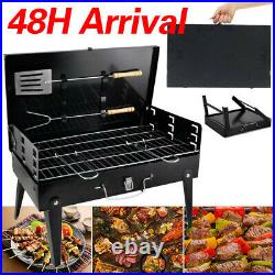 2021 Portable BBQ Barbecue Steel Charcoal Grill Outdoor Garden Party Fold Stove