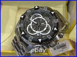 24261 Invicta Men's 52mm Excursion Quartz Chronograph Black Dial Bracelet Watch