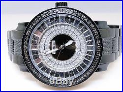 2.25 Ct New Mens Jojo/Jojino/Joe Rodeo Metal 56 Black Diamond Watch Pj-1037A