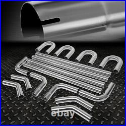 2.5od Stainless Diy 16-pieces Straight 45 90 Degree U-band Exhaust Pipe Kit