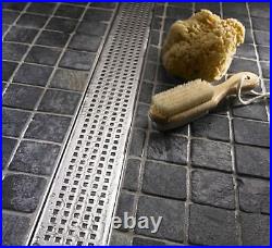 300mm to 2000mm Stainless Steel Wetroom Shower Drain Channel Trap Gully (#13)