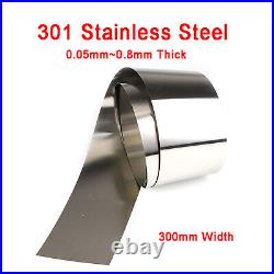 301 Stainless Steel Sheet Plate Board Metal Sheet 0.05mm0.8mm Thick Width 300mm
