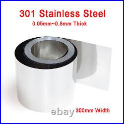 301 Stainless Steel Sheet Plate Board Metal Sheet 0.05mm0.8mm Thick Width 300mm