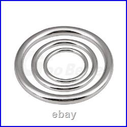 304 Stainless Steel O Ring Heavy Duty Solid Metal Round Rings Welded Smooth A2