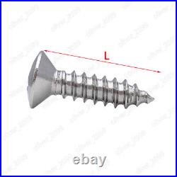304 Stainless Steel Phillips Countersunk Raised Head Self Tapping Screws