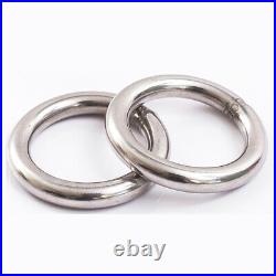 304 Stainless Steel Round Rings Heavy Duty Solid Metal O Ring Welded Smooth