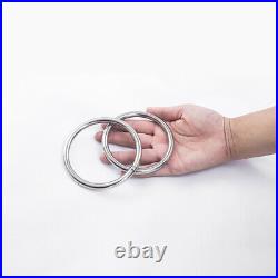 304 Stainless Steel Round Rings Heavy Duty Solid Metal O Ring Welded Smooth