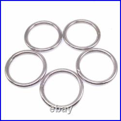 304 Stainless Steel Seamless Metal O Ring Welded Round Wire Dia 38mm