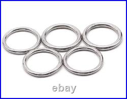 304 Stainless Steel Seamless Metal O Ring Welded Round Wire Dia 38mm