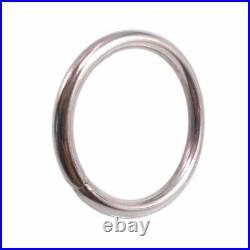 304 Stainless Steel Seamless Metal O Ring Welded Round Wire Dia 38mm