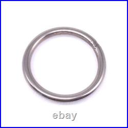 304 Stainless Steel Seamless Metal O Ring Welded Round Wire Dia 38mm