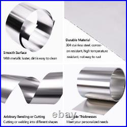 304 Stainless Steel Thin Plate Band Foil Sheet 0.05-1.0mm Thick Metal Strip Roll
