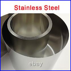 304 Stainless Steel Thin Sheet Roll Metal Plate Strip 0.05/0.1/0.15/0.20.8mm
