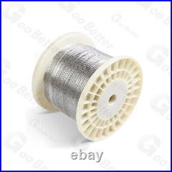 304 Stainless Steel Wire Rope Metal Cable Rigging 0.3mm 0.4mm 1mm 1.2mm 20mm