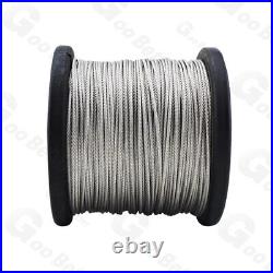 304 Stainless Steel Wire Rope Metal Cable Rigging 0.3mm 0.4mm 1mm 1.2mm 20mm