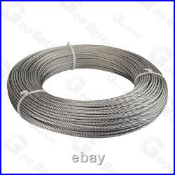 304 Stainless Steel Wire Rope Metal Cable Rigging 0.3mm 0.4mm 1mm 1.2mm 20mm