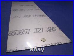 321 Weldable Stainless Steel Sheet. 080 Thick x 12 Wide x 36 Length, 1 Unit