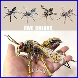3D Wasp Stainless Steel Insects Model Kit Mechanical Animal DIY Puzzle Toys Gift