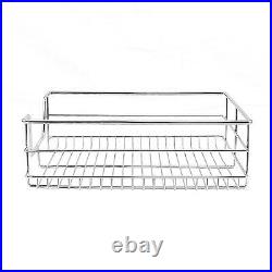 3 Pull Out Kitchen Storage Basket Rack Kitchen Slide Out Cabinet Organiser 400mm