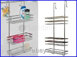 3 Tier Shower Caddy Bathroom Storage Rack Shelf Organiser Basket Cubicle Tidy