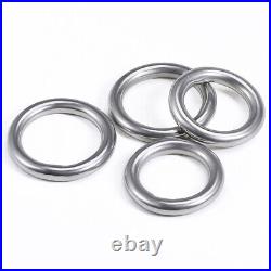 40150mm Round Welded O Rings A2 Stainless Steel Heavy Duty Metal O Ring Smooth