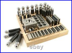 41 pc Dapping Block & Punch SET Metal Forming Kit Jewelry Making and Metalsmith