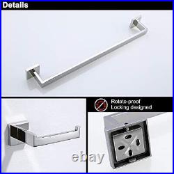 4-Piece Bathroom Accessory Set SUS 304 Stainless Steel Toilet Paper Holder