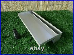 600mm Stainless Steel Waterfall WATER BLADE Cascade 130mm Spout BOTTOM INLET