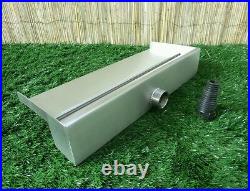 600mm Stainless Steel Waterfall WATER BLADE Cascade 130mm Spout Pond BACK INLET