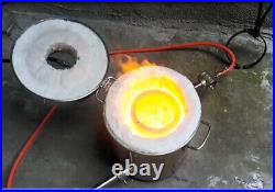 6 & 16 KG Gas Metal Melting Furnace Propane Forge Casting Mold Crucible Tongs