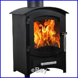 6.22KW Multi-Fuel Wood burning Log Burner Traditional Woodburner Stove Fireplace