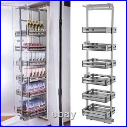 6 Tier 300mm Tall Kitchen Cabinet Larder Pull out Soft Close Unit 1850-1950mm