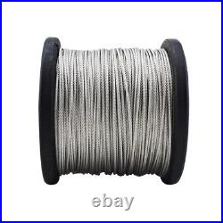 7x19 Stainless Steel Aisi 304 Wire Rope Cable Rigging 120mm Lifting Metal Cable
